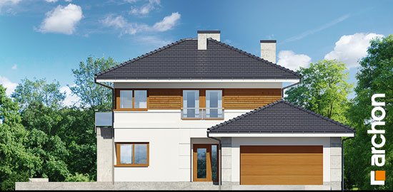 Проєкт будинку Вілла Еліза - Двоповерхові дома в Україні