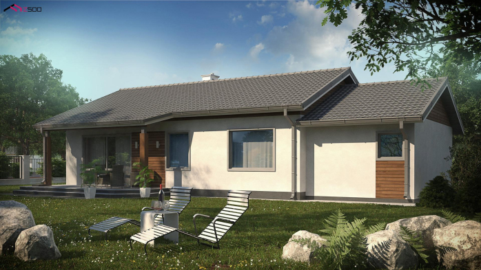 Проєкт будинку U7 L GL v1 - Одноповерхові дома в Україні