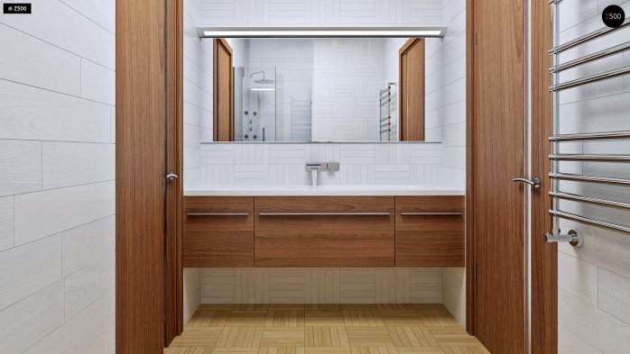 Проект дома U16 D 35 - 11 С мансардным этажом дома в Украине