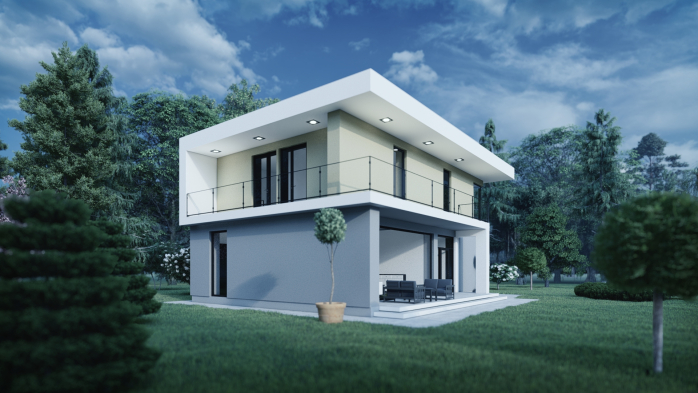 Проєкт будинку DBT 201 - Двоповерхові дома в Україні