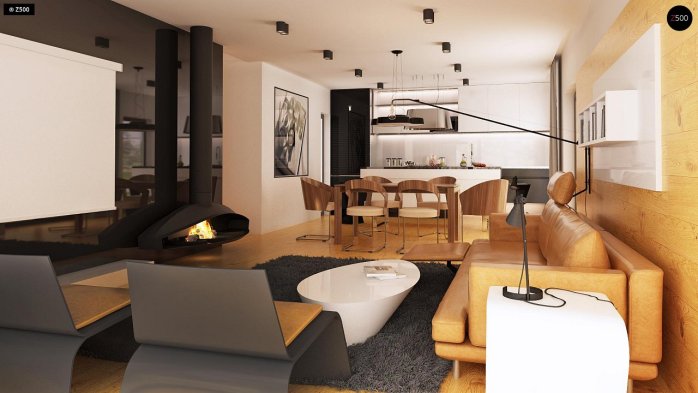 Проект дома Ux100 - 6 Одноэтажные дома в Украине