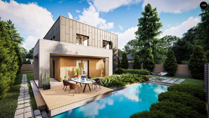 Проект дома Ux171 - 3 Двухэтажные дома в Украине