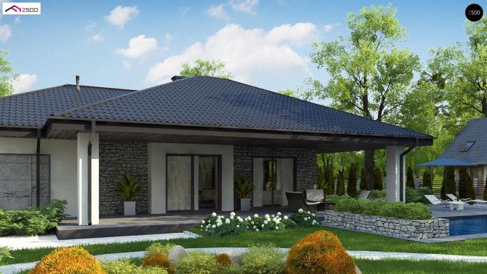 Проєкт будинку U279 - Одноповерхові дома в Україні