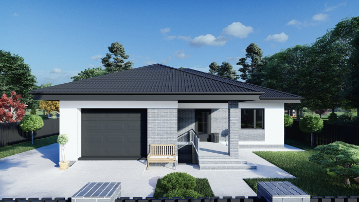 Проект дома DBT 457 - 1 Одноэтажные дома в Украине