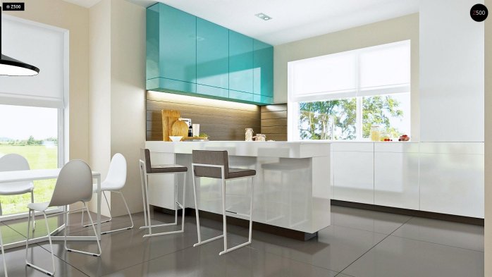 Проект дома U92 - 8 С мансардным этажом дома в Украине