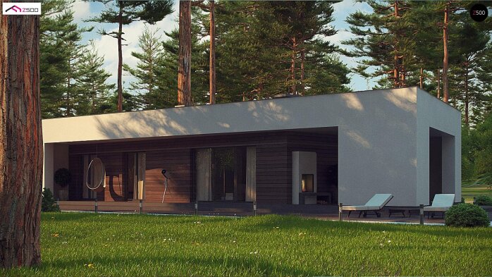 Проєкт будинку Ux80 - Одноповерхові дома в Україні