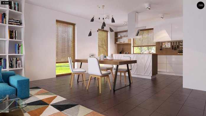 Проєкт будинку Ux106 - Одноповерхові дома в Україні