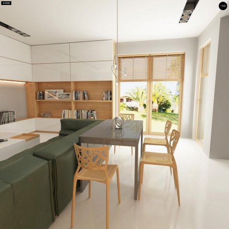 Проект дома Ux49 minus - 8 Одноэтажные дома в Украине