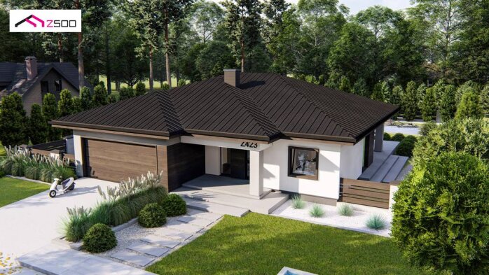 Проєкт будинку U423 - Одноповерхові дома в Україні