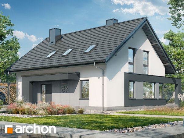 Проект дома Дом в сорго - 2 С мансардным этажом дома в Украине