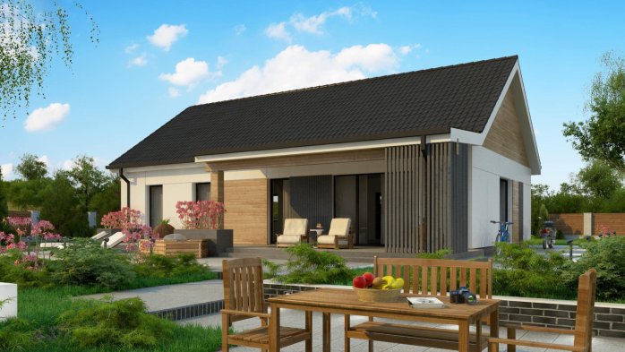 Проект дома U376 35 S - 4 Одноэтажные дома в Украине