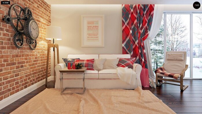 Проект дома U177 plus - 6 С мансардным этажом дома в Украине