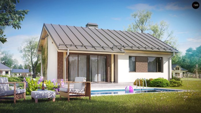 Проєкт будинку U262 - Одноповерхові дома в Україні