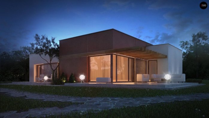 Проєкт будинку Ux101 - Одноповерхові дома в Україні