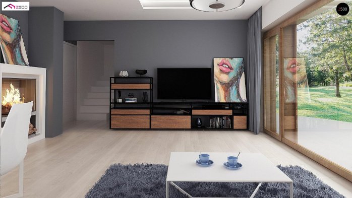 Проєкт будинку U217 - З мансардним поверхом дома в Україні