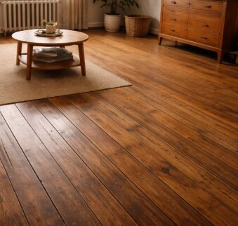 Как обновить старый деревянный пол: что делать и как правильно его восстановить