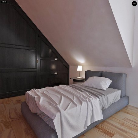 Проект дома U89 - 19 С мансардным этажом дома в Украине