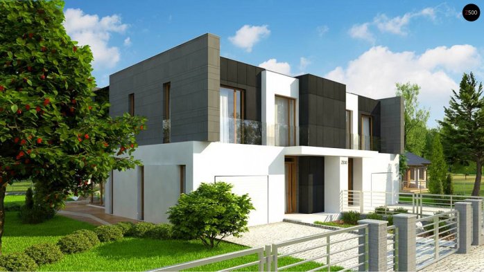 Проект дома Ub30 - 3 Двухэтажные дома в Украине