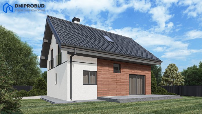 Проект дома Db 26 - 3 С мансардным этажом дома в Украине