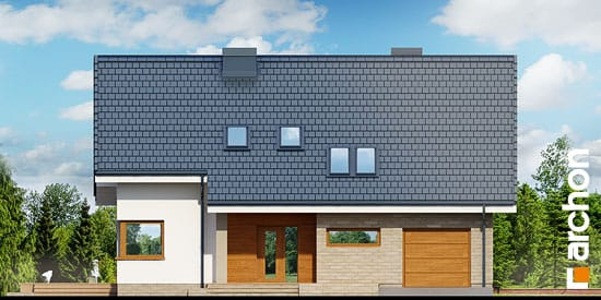 Проєкт будинку Будинок в герміні 2 - З мансардним поверхом дома в Україні