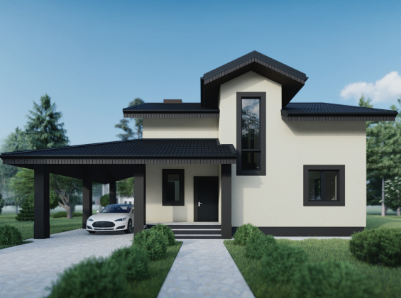 Проект дома на 4 спальни DBT 206