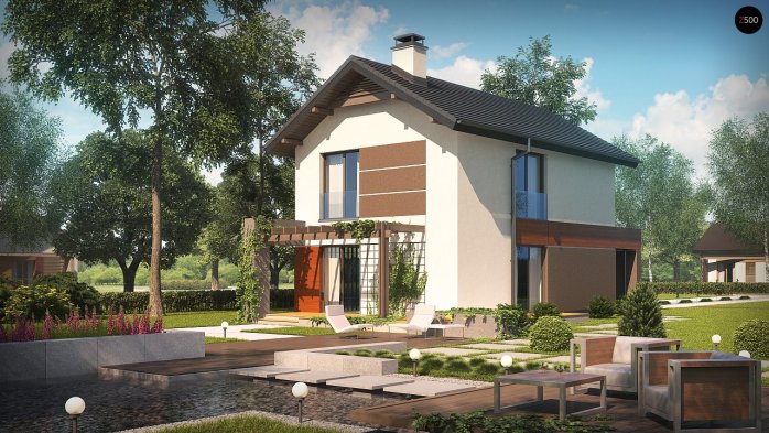 Проект дома U297 GF - 2 Двухэтажные дома в Украине