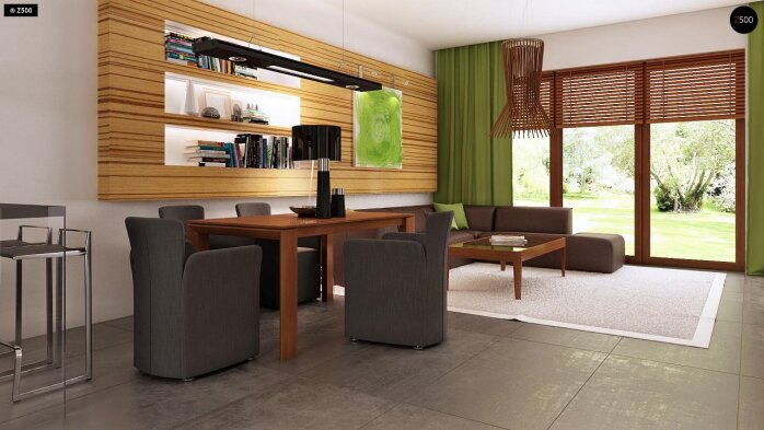 Проект дома U64 a - 8 С мансардным этажом дома в Украине