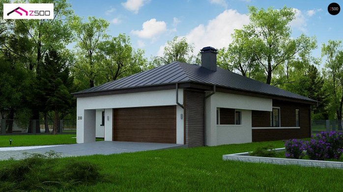 Проєкт будинку U200 L + 100 - Одноповерхові дома в Україні