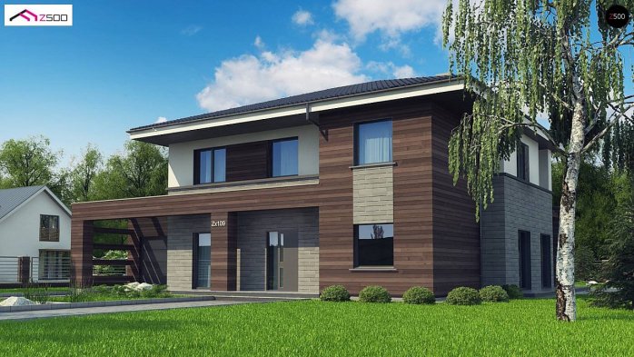 Проект дома Ux109 v1 - 2 Двухэтажные дома в Украине