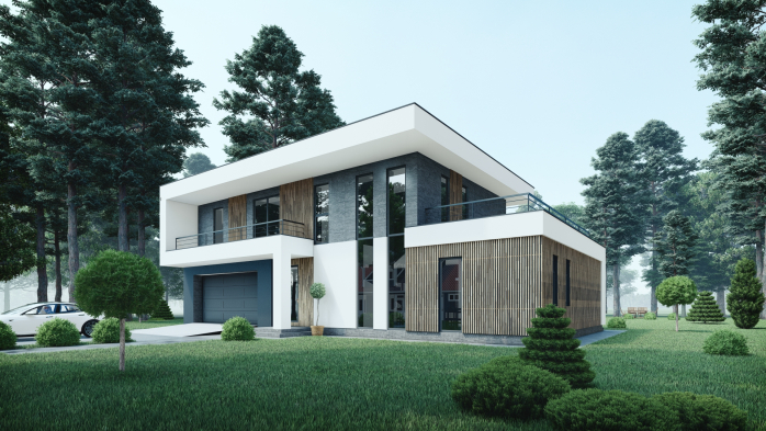 Проект дома DBT 237 - 3 Двухэтажные дома в Украине