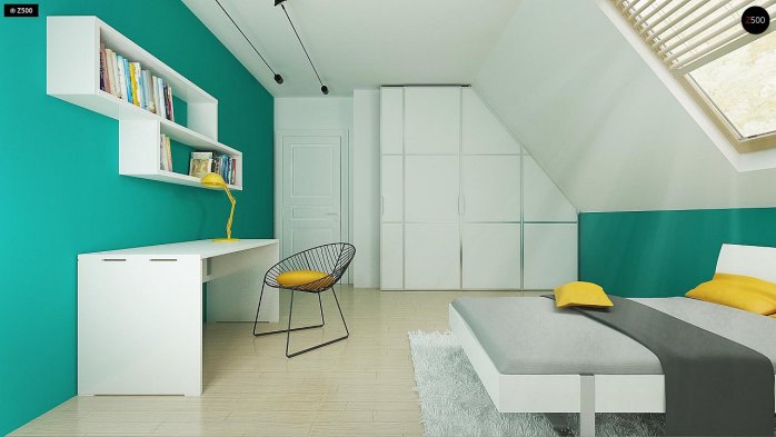 Проєкт будинку U162 GLv2 - З мансардним поверхом дома в Україні