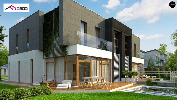 Проект дома Ub30 - 5 Двухэтажные дома в Украине