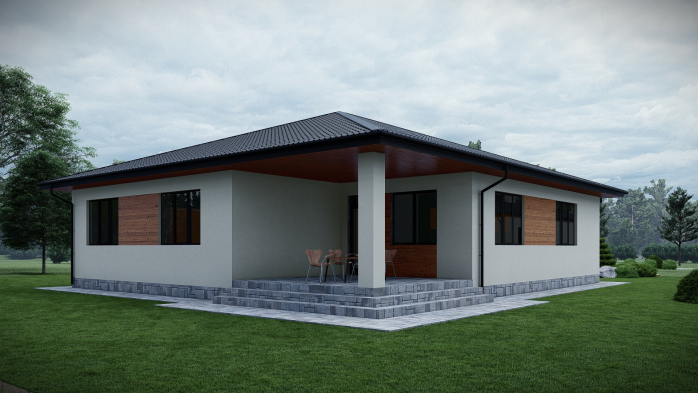 Проект дома DBT 621 - 5 Одноэтажные дома в Украине
