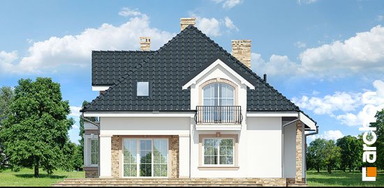 Проєкт будинку Будинок в кокосах (Г) вер.2 - З мансардним поверхом дома в Україні