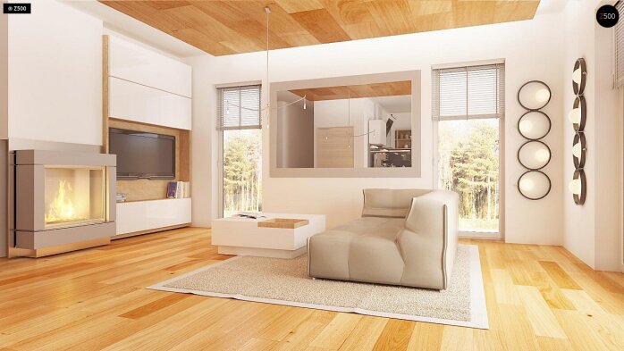 Проєкт будинку U149 - З мансардним поверхом дома в Україні