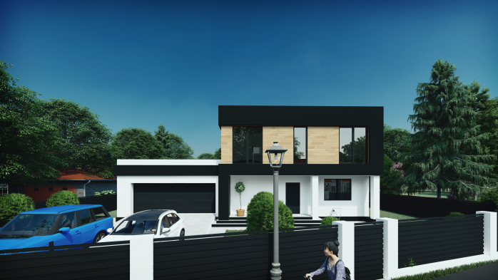 Проєкт будинку DBT 330 - Двоповерхові дома в Україні