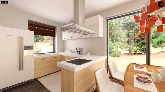 Проєкт будинку U241 GP HB - Одноповерхові дома в Україні