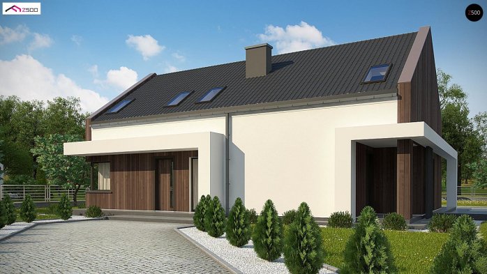 Проект дома U346 - 3 С мансардным этажом дома в Украине