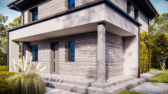 Проєкт будинку U551 - Двоповерхові дома в Україні