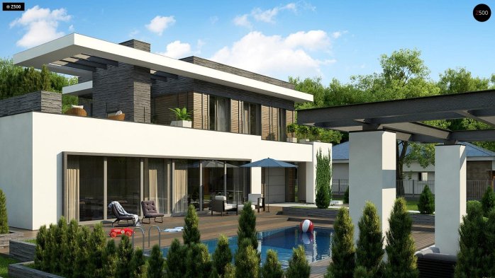 Проєкт будинку Ux146 - Двоповерхові дома в Україні