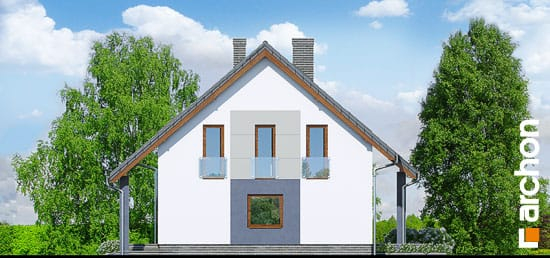 Проект дома Дом в красотах - 4 С мансардным этажом дома в Украине