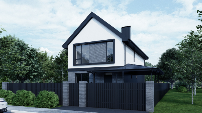 Проект дома DBT 579 - 1 дома в Украине