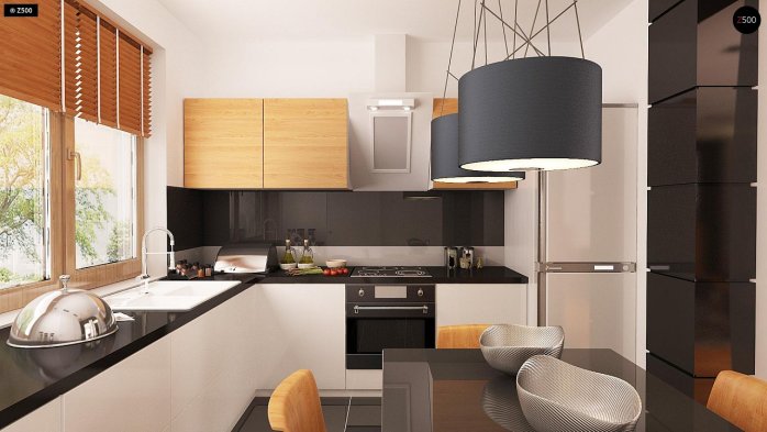 Проєкт будинку U219 - З мансардним поверхом дома в Україні