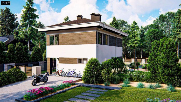 Проєкт будинку Uu3 A - Двоповерхові дома в Україні