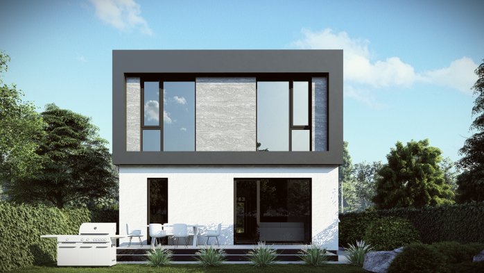 Проєкт будинку DBT 647 - Двоповерхові дома в Україні