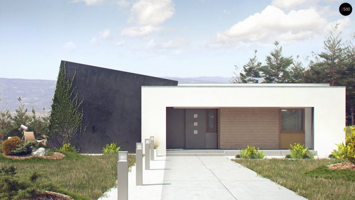 Проєкт будинку Ux106 - Одноповерхові дома в Україні