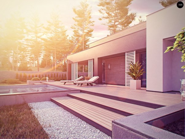 Проєкт будинку Ux65 + - Одноповерхові дома в Україні