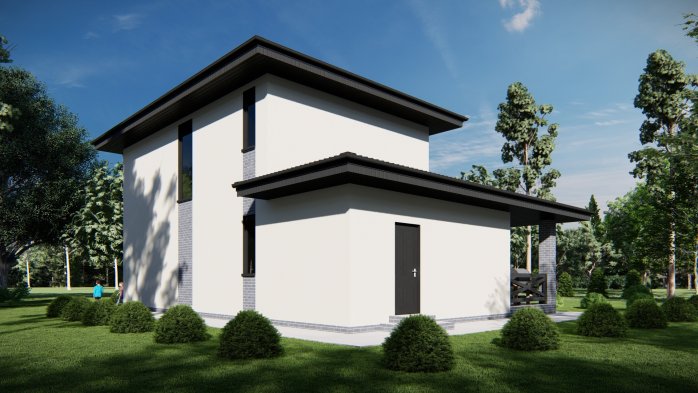 Проєкт будинку DBT 540 - Двоповерхові дома в Україні