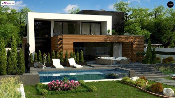 Проєкт будинку Ux152 - Двоповерхові дома в Україні