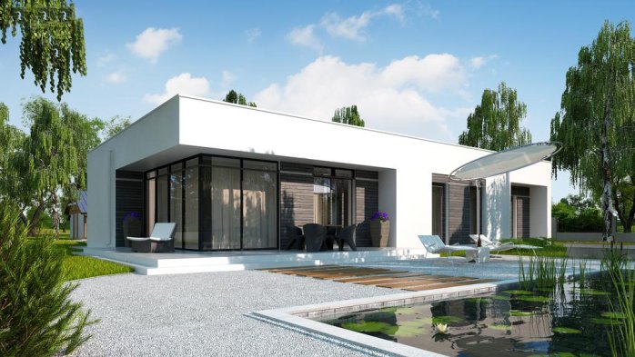 Проєкт будинку Ux35 GL - Одноповерхові дома в Україні